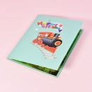 3D Cartoon Train Birthday Card for Kids 5.9" x 7.9"