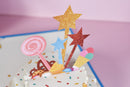 6'' x 6'' 3D Pop Up Cake Card for Birthday Gift