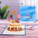 6'' x 6'' 3D Pop Up Cake Card for Birthday Gift