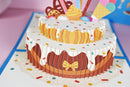 6'' x 6'' 3D Pop Up Cake Card for Birthday Gift