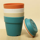 kmerlife garden plants resin pot with tray