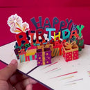6'' x 8'' 3D Birthday Pop-Up Card For Family