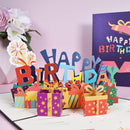 6'' x 8'' 3D Birthday Pop-Up Card For Family