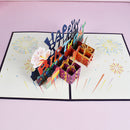6'' x 8'' 3D Birthday Pop-Up Card For Family