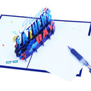 7.0'' x 5.1'' Happy Father's Day Pop-Up Card