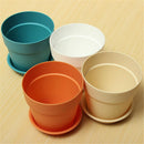 kmerlife plastic flower pot with tray