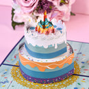 3D Cake Pop Up Card for Mom Daughter Mothers