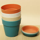 kmerlife resin plastic garden pots