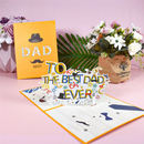 6.3'' x 8.3'' Pop-Up The Best Dad Card For Father