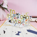 6.3'' x 8.3'' Pop-Up The Best Dad Card For Father