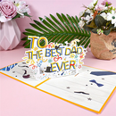 6.3'' x 8.3'' Pop-Up The Best Dad Card For Father