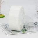 kmerlife white Chiffon Organza Wired Ribbon 50 Yards