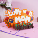 Love You Mom 3D Birthday Cards 6"x 8"