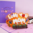 Love You Mom 3D Birthday Cards 6"x 8"