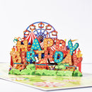 3D Happy Birthday Card Sky Wheel Paper Sculpture