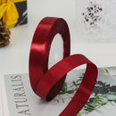 kmerlife 25 yard satin ribbon red wine